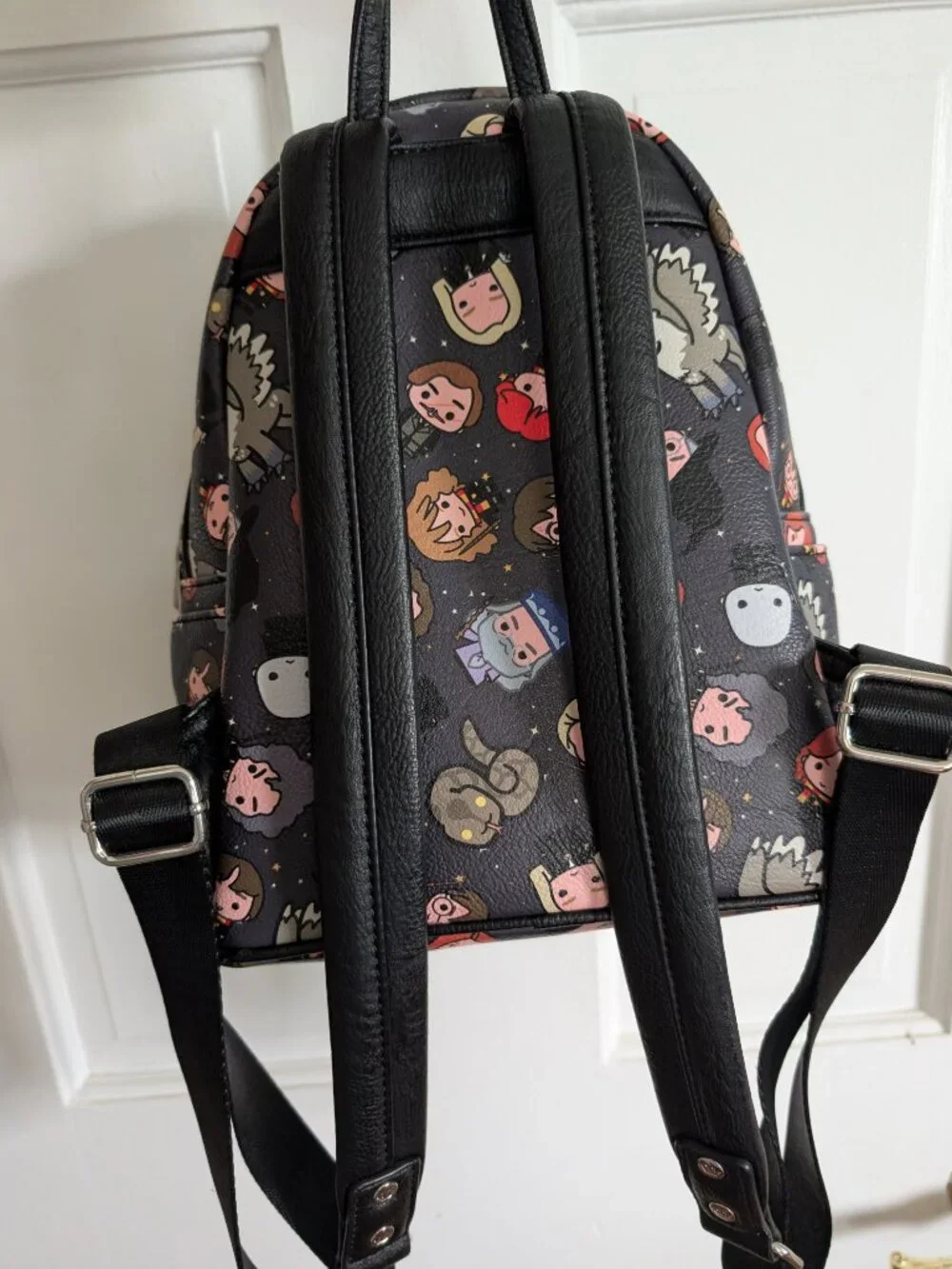 Harry Potter Loungefly mini backpack purse Chibi characters all over print